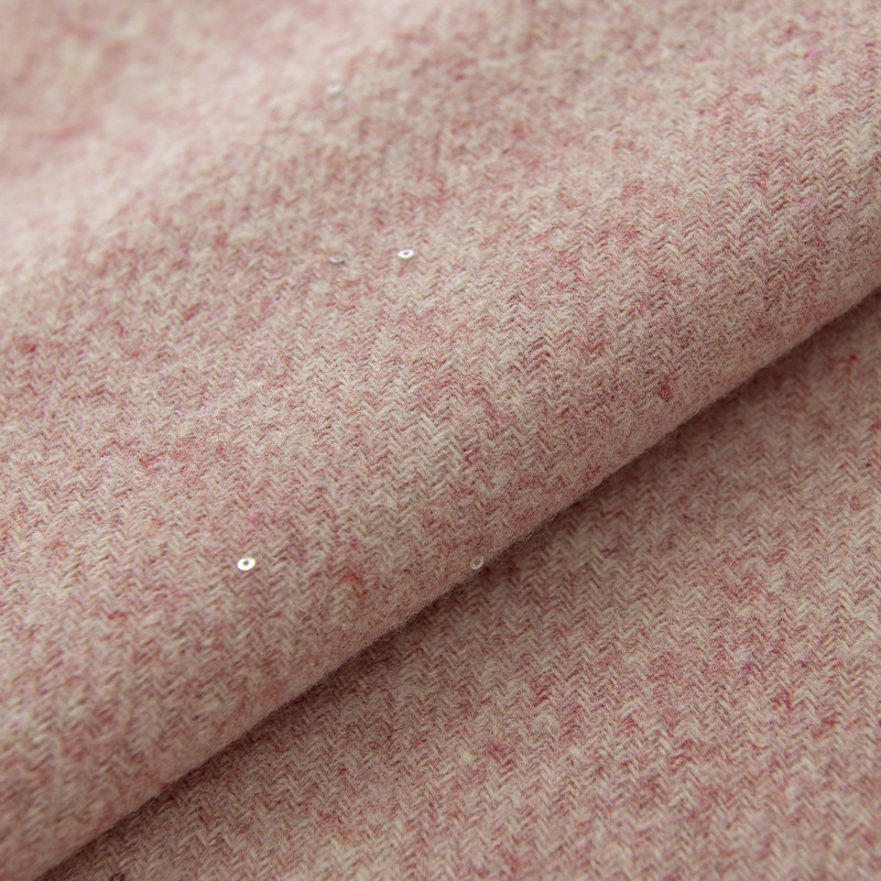 Starry Sky Sequins Wool Blend  - Sewing Tweed Fabric review and price