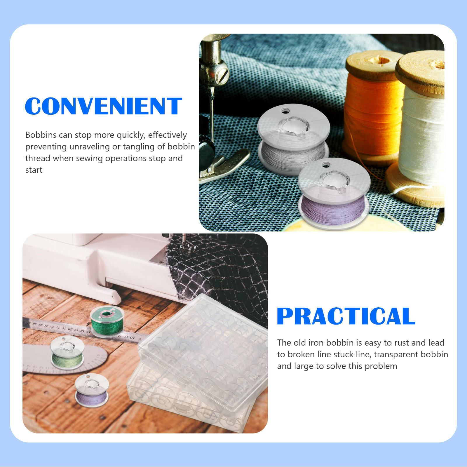 1Set Sewing Bobbins Storage Bo - Thread Bobbins Empty review and price