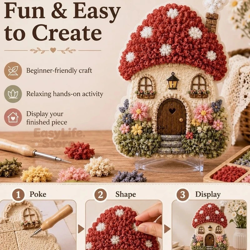 Whimsical Village 3D Fabric Po - Textiles Sewing Techniques review and price