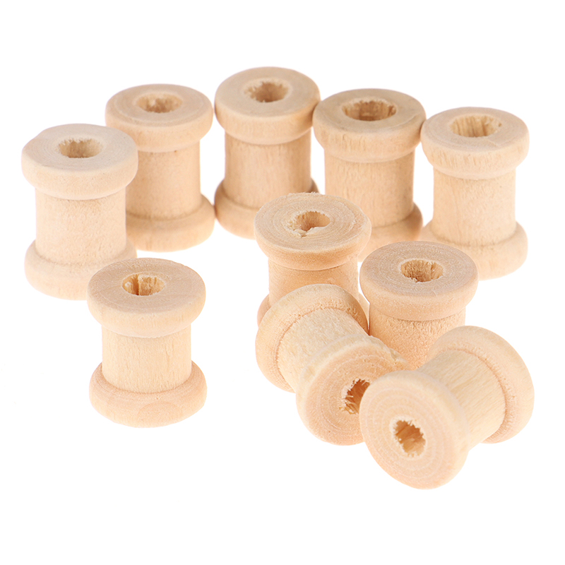 100PCS Wooden Empty Thread Spo - Thread Bobbins Empty review and price
