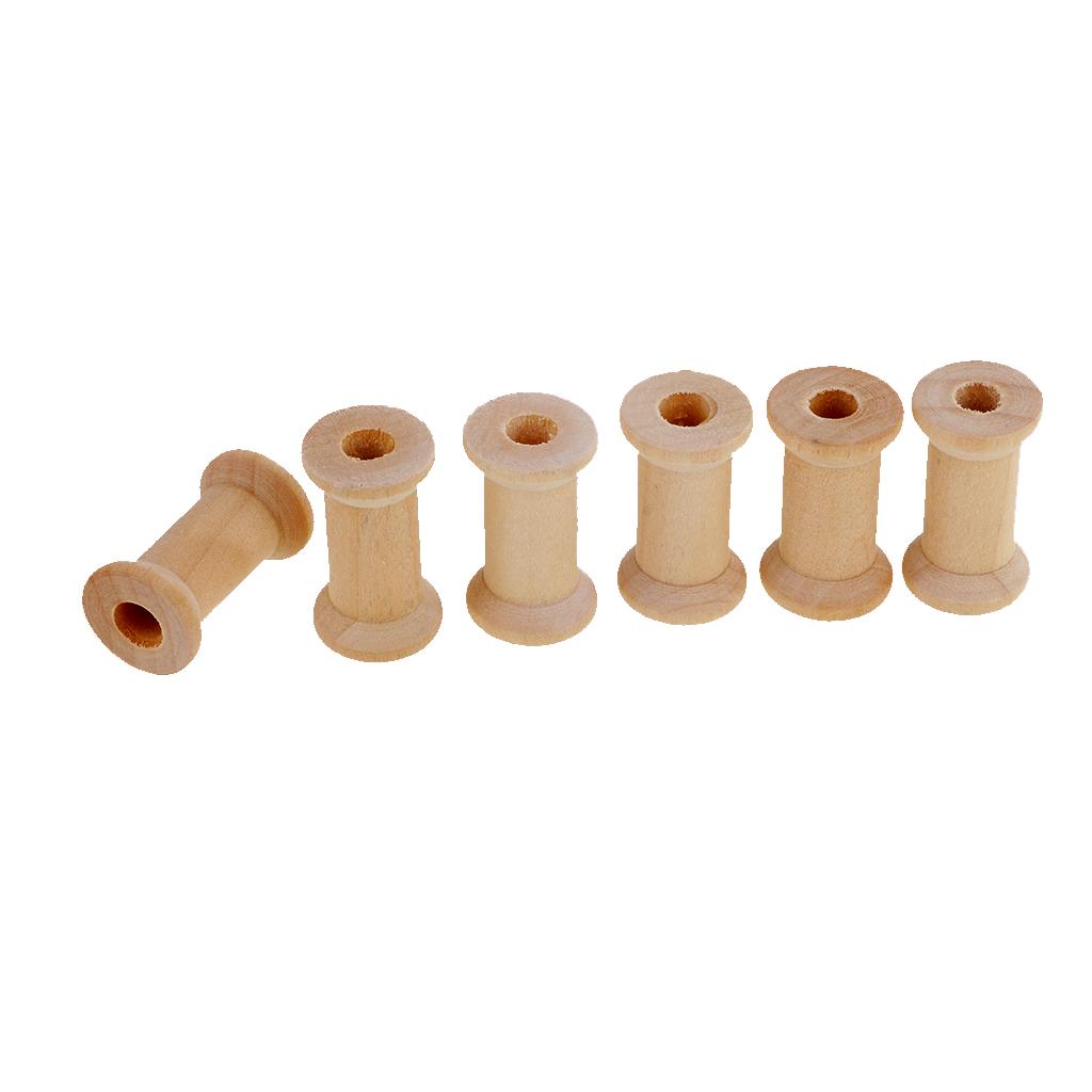 Wooden Empty Bobbin Set 20 Pie - Thread Bobbins Empty review and price