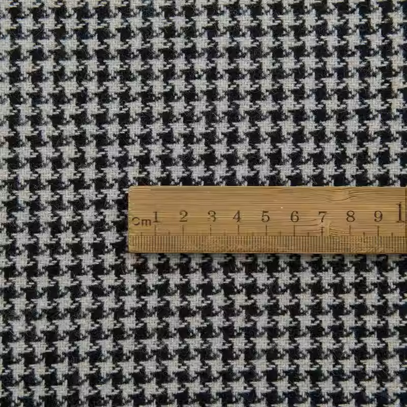 Light Coffee Small Houndstooth - Sewing Tweed Fabric review and price