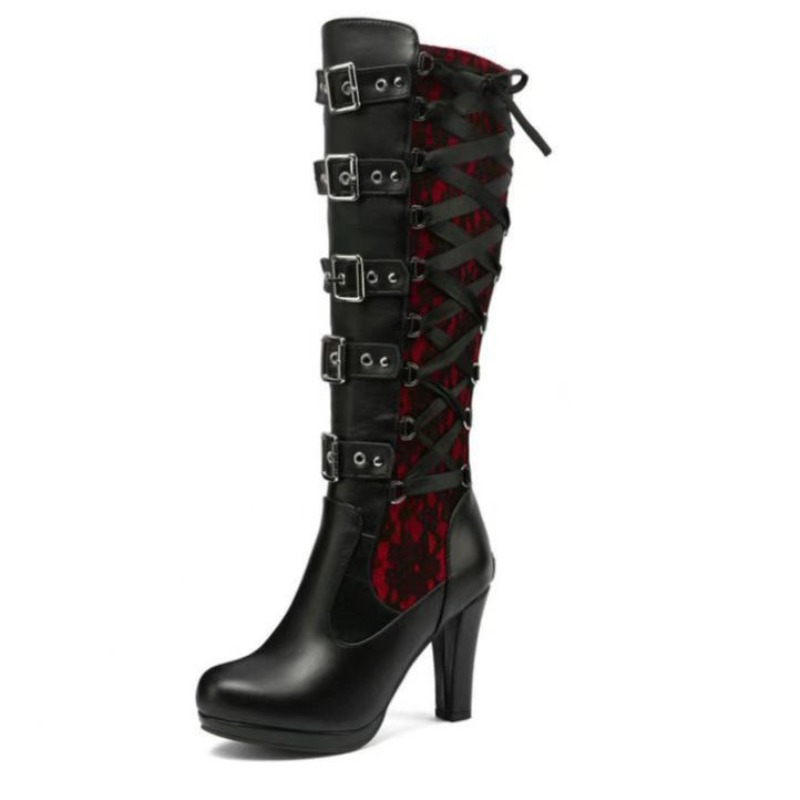 Punk Gothic Style Women's Knee - Sewing Garment review and price