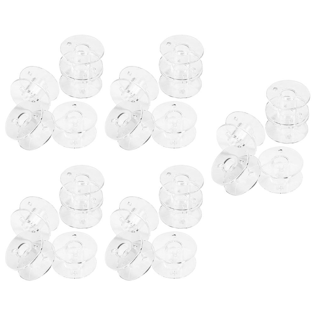 1Set Transparent Plastic Bobbi - Thread Bobbins Empty review and price
