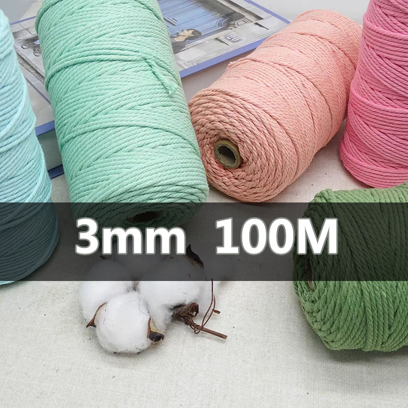 3mm 100M Macrame Cord Rope Cot - Sewing Thread In Textile review and price