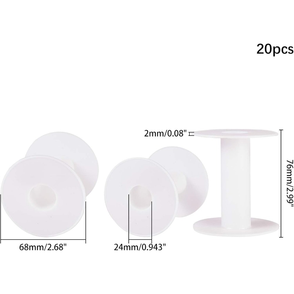 20pcs 3 Inches Plastic Empty S - Thread Bobbins Empty review and price